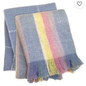 Wild sage fuzzy throw blanket